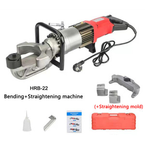 Electric Steel bar Cutting machine /Bending machine 4-22mm Portable Hydraulic Steel bar Bending+Straightening machine