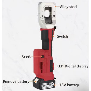 Cable Scissors Brushless Motor Cable Cutter 40mm Li-Battery Cable Cutting Pliers Portable Digital Display Hydraulic Wire Cutting