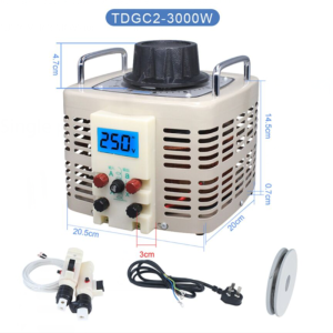 Single phase AC contact voltage regulator 220V Autotransformer 3KW household contact voltage regulator 0v-250v