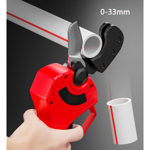 Large opening Water pipe Scissor PVC PE PPR Plastic pipe Cutter 48V Rechargeable Air conditioner pipe Quick Cutting Cable Cutter