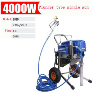 Large Electric Airless Sprayer 4000W High Pressure Automatic Spraying machine For Epoxy paint Latex paint Steel structure Paint