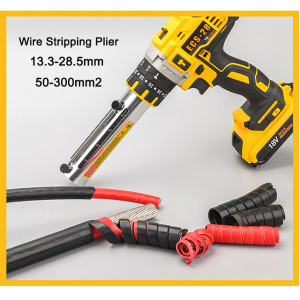 Electric Wire Stripping Pliers ECS-28 Portable Rechargeable Wire Peeling machine 50-300mm2 Fast Cable Stripper 13.3~28.5mm