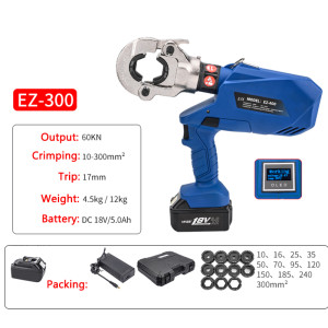 Electric Hydraulic Terminal Crimping Pliers EZ-300/400 Battery-type Hydraulic tongs Electric crimping tools