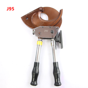 J95 Cable cutter Ratchet type gear cutting wire scissors copper aluminum armored communication Cable scissors Manual shear