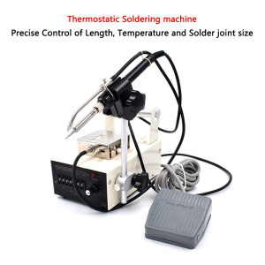 Automatic Soldering machine Pedal Tin discharging machine 375C+Thermostatic Soldering table Manual Tin Feeding Electric iron 375