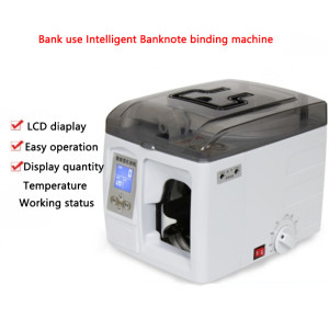 Automatic money binding machine Intelligent Banknote Binder Bank use Electric Banknote tying machine packer Banknote bundling