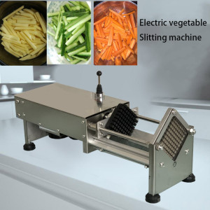 Electric French fries cutting machine Vegetable Slitting machine Potato cucumber radish onion eggplant Strip cutting machine