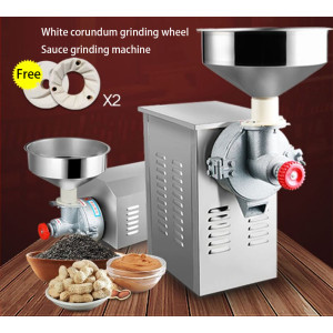 Sesame paste machine 15KG/H Commercial Electric stone grinding Peanut butter machine Small Automatic grinder Pulping machine