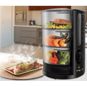 Germany JET-901 Electric Steamer household multi-functional large capacity multi-layer Fast steamed fish steamer 9L