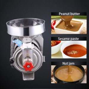 Peanut butter/Sesame paste machine Stainless steel electric Commercial high-power 2.2KW Sauce grinding machine Refiner