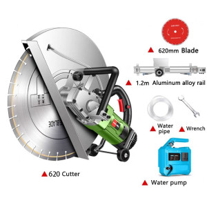 Fully-Automatic Wall Cutting machine Steel Reinforced concrete Grooving machine Door windows Slotting machine With Sliding rail