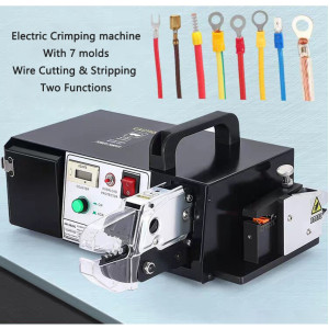 Electric Terminal Crimping Machine EM-6B2 Pneumatic Crimping Pliers with 7 molds With Wire Cutting and Stripping Two Functions