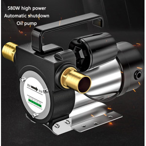 Electric oil well pump 580W Automatic shutdown Oil pump 12v24v220v self priming pump Diesel pump Fuel dispenser Pumping