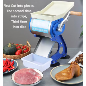 Hand operated Meat Cutter, Meat slicer, Household Commercial Meat Grinder, Small-sized Meat Shredder, No rust Meat Dicer