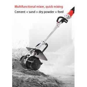 7980W Concrete Mixer Portable Small Electric Cement mortar sand ash High power Household Industrial ash Mixer 7 gear Speed