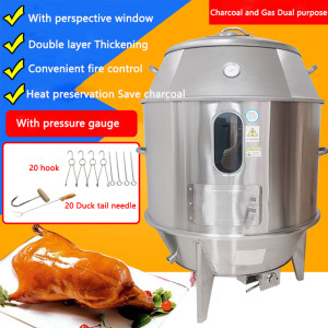 Roast duck oven Commercial Stainless steel Charcoal and Gas Dual purpose Double-layer Roast goose/chicken/meat Hanging oven