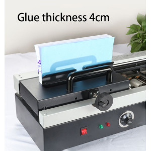 Manual hot melt adhesive binding machine Automatic wireless desktop A4 A3 format Cementing machine Graphic tender document book