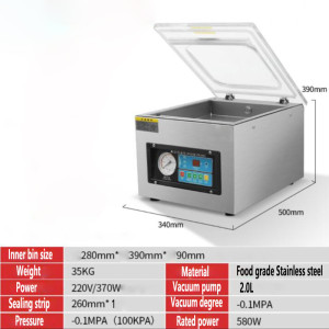 Vacuum food packaging machine Large Commercial Full-automatic 400 Evacuation Vacuum pumping Packing sealing machine