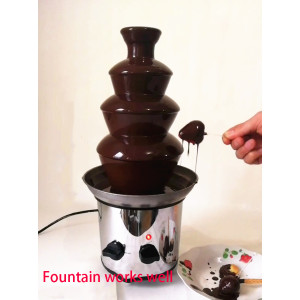 4 layer Chocolate fountain machine Household small waterfall machine DIY chocolate hot pot machine Chocolate fountain machine