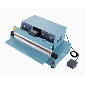 450-type Desktop Semi-Automatic Hot Sealing Machine 8mm Plastic film Aluminum foil bag Sealer Food Packaging and Sealing machine