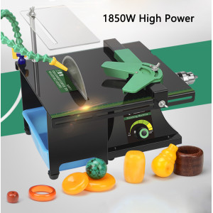 Multifunctional Table grinder 1850W Jade Carving machine Household Grinding and Polishing tool Emerald/Agate cutting machine