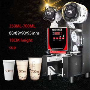 Automatic milk tea sealing machine Commercial cup sealing machine Milk tea shop use Soybean milk paper cup plastic cup sealing