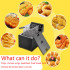 Electric Grill Frying Pan Cylinder Commercial Thickening Fryer Fried Chicken/Dough Sticks 8L Furnace French Fries Machine