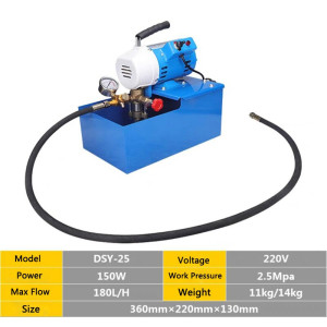 Pipeline Pressure Test Pump, PPR water pipe pressure Electric Tester, Pressure Measurement of Floor heating/Water heating pipes