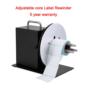 R7 Barcode machine Fully-automatic Adjustable core Label Rewinder Thermal Paper sticker paper Winder Labeling machine