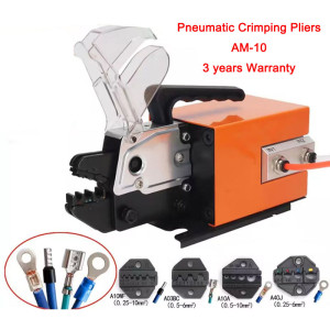 Pneumatic Terminal Crimping machine AM-10 Pneumatic Crimping Pliers 0.25-10mm2 Cold Pressing Terminal Wire Pressing machine