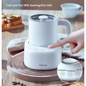 Electric full-automatic Household Milk foaming machine 400ml Cold and Hot Milk foaming machine Milk bubbler Milk mixing cup
