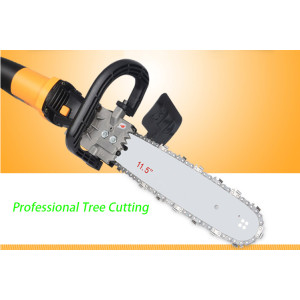 Powerful electric chain saw, Professional tree cutting machine, Wood saw grinder,Hand-held electric saw