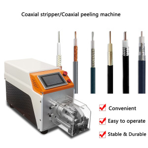 Automatic Coaxial line Stripping machine RF audio Cable Peeling machine Rotary Cutting of Shielded wire Line Stripper