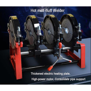 Manual four ring Butt welder PE pipe welding machine Hot melt Butt welding machine Hot melt pipe welding machine 63-160mm