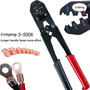 Ot Manual Wire Crimping pliers Cold pressing terminal u-type 5-500A Copper terminal Wiring pliers Crimping Tools