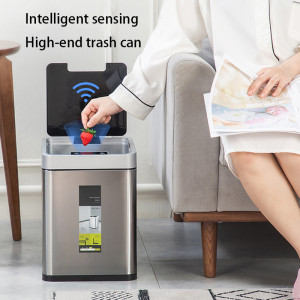 Intelligent trash can Induction type Household living room use Electric Intelligent sensing high-end trash can Large capacity