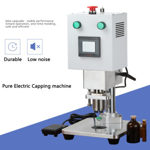 Pure Electric vial Capping machine Automatic Aluminum plastic cap Capping and Sealing machine Ampere bottle Oral liquid Capper