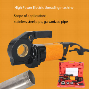 Electric hand-held Stainless steel pipe Threading machine Hank knotting machine For galvanized pipe 4 / 2 