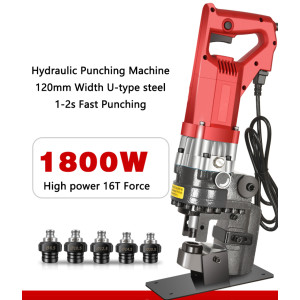 High power 18000W Electric Hydraulic Punching machine, Portable Angle steel Channel steel Stainless steel Hole Puncher