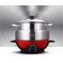 High Quality 304 Stainless steel hot pot 3L/4L household multi-function Electric heating pan mini food cooker With steamer
