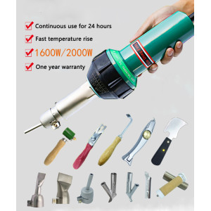 Plastic welding gun 1600W high power PP temperature regulating PVC roll film plastic floor tools PE industrial hot air welder