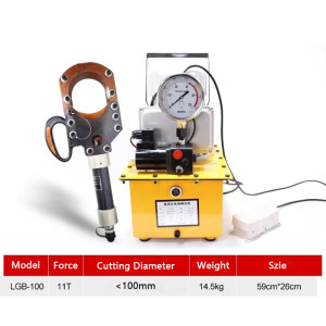 Electric Hydraulic Cable Cutter LGB-100 Copper Aluminum Armored Cable Fast Cutting Cable Cutting Pliers + Electric Pump
