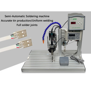 Semi-Automatic Soldering machine Lamp strip Circuit board Tin Solder Pedal-type USB switch chip Spot Tin Soldering machine