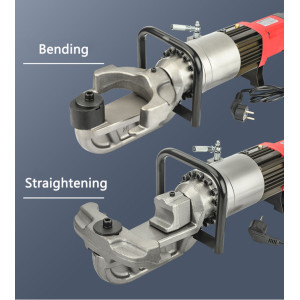 Portable Electric Hydraulic Steel bar Bending machine/Straightening machine Thread Steel Copper bar Bender and Straightener