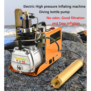 Electric High pressure Air Pump 30MPa Inflating machine Air bottle 40MPa Inflatable Pump Single cylinder Water cooling