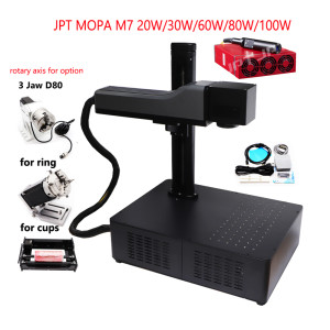 MOPA LASER JPT 20w 30w 50W 60W 80W 100W Fiber Laser Marking Engraving Machine for Jewelry Steel Ring Metal Laser Cutting Tool