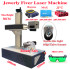 50W Raycus Fiber Laser Marking Machine Jewerly Metal Engraving Engraver With Rotary For Card Silver Gold Cutting 30W 20W Max