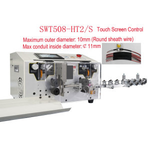 450W Automatic Wire Stripping Machine HT2 Max Outer Diameter 10cm Cable Peeler Stripper Touch Screen Optional