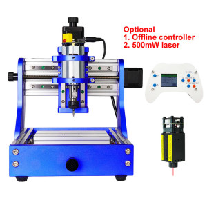 Full Metal DIY Mini CNC Router 1310 Engraver Frame Desktop PCB Milling Machine Wood Carving Optional 500mW Laser Offline Control