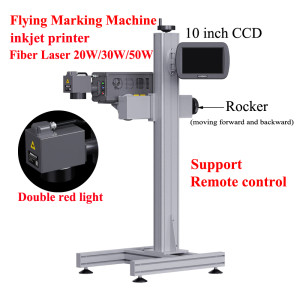 Flying Fiber Laser Metal Marking Machine MAX 20W 30W 50W Touch Screen Remote Control DIY Marking Metal Stainless Steel